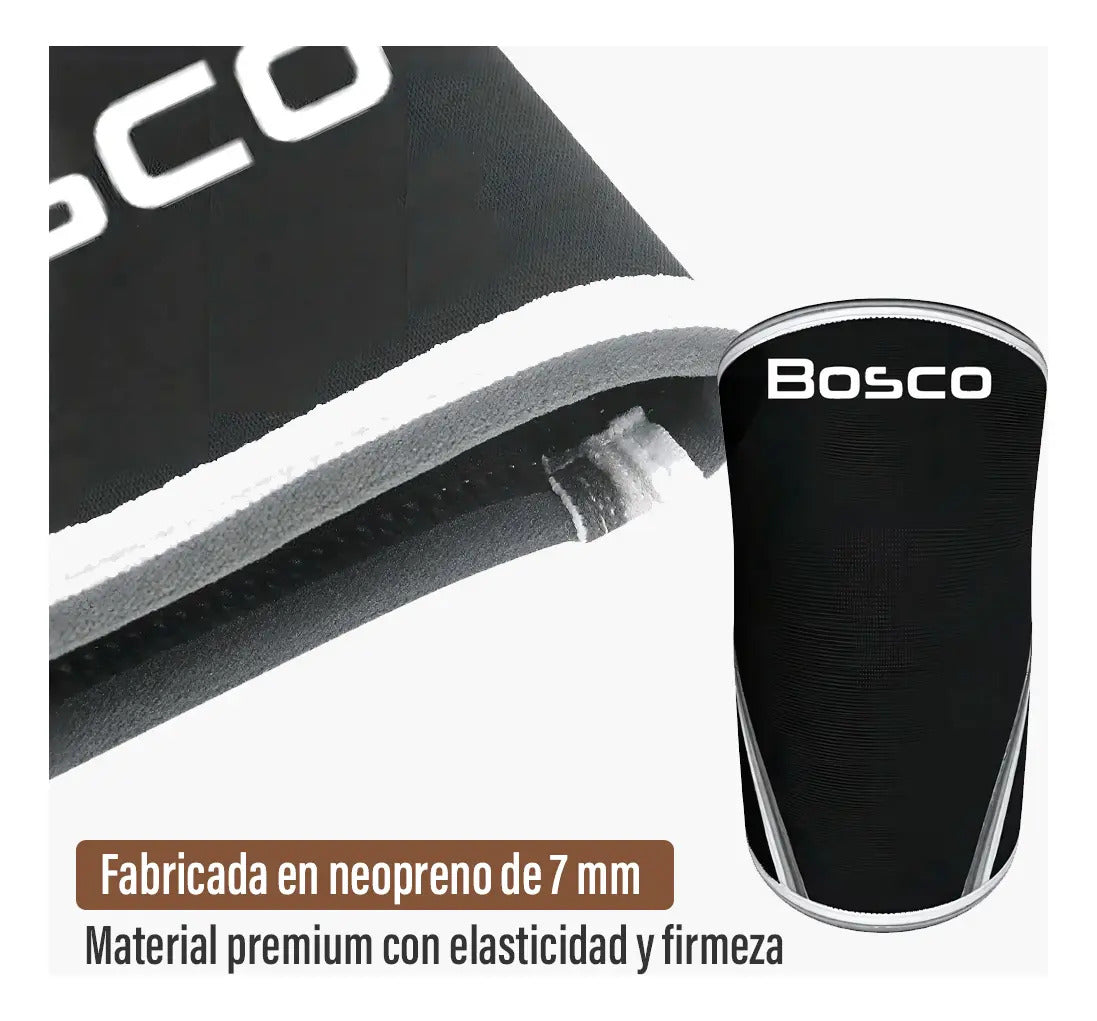 Rodillera deportiva de neopreno Bosco negro crossfit gym talle m