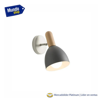 Pack x2 aplique gris de pared nordico domo