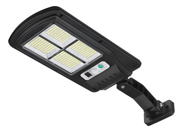Foco reflector LED solar sensor de movimiento seguridad negro