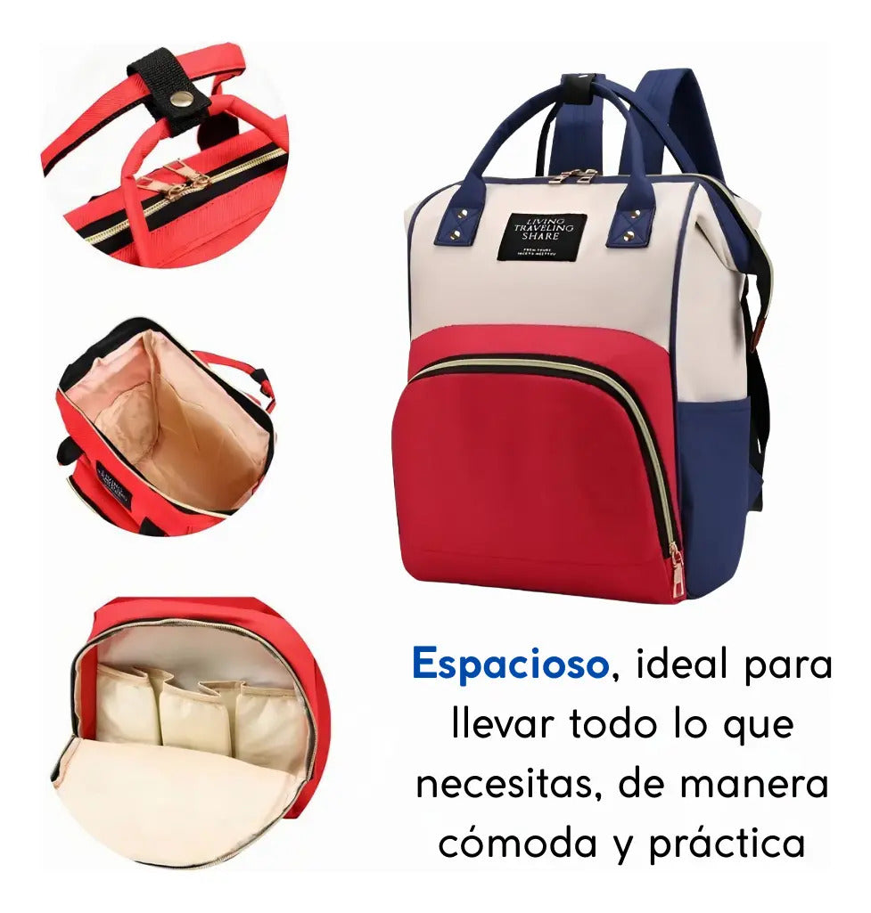 Bolso mochila maternal bebe resistente impermeable madre