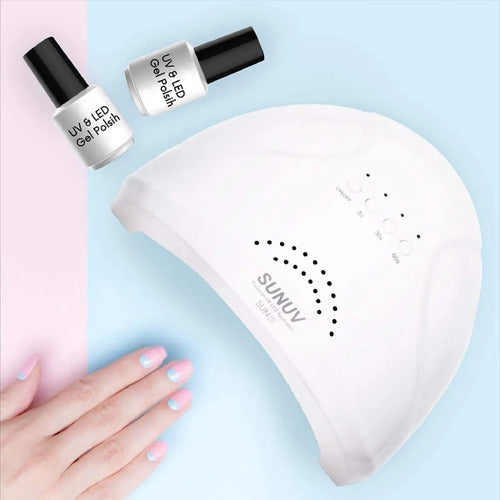 Lampara Uv Led Secador Uñas Profesional En Gel Premium 48w