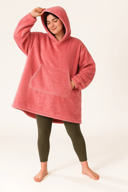 Buzo manta con capucha polar y corderito unisex