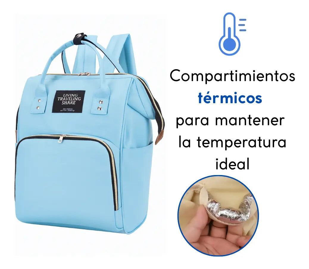 Bolso mochila maternal bebe resistente impermeable madre