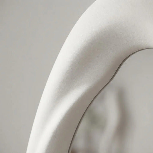 Espejo De Pie Irregular Con Borde Velvet 60x160cm Blanco Blanco