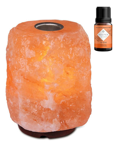 Lámparas De Sal Del Himalaya Aroma Esencia De Regalo. Naranja
