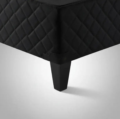 Box para sommier capitoneado con patas una plaza