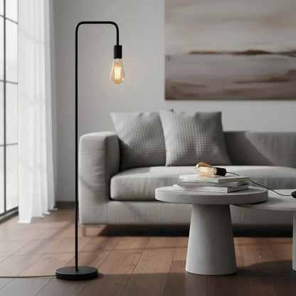 Lámpara de pie moderna nordica metal retro 1.5 metros