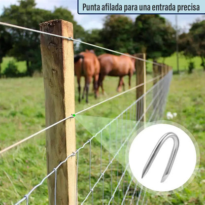 Clavo Grampa Para Tejido - Galvanizados En U Resistente 0 Mm