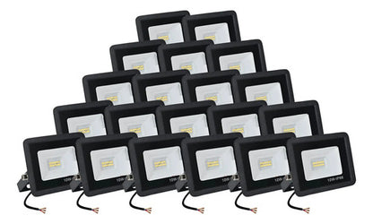 Reflector Foco Led 10w Luz Fria Exterior Ip66 X20 Negro