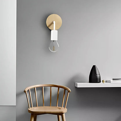 Pack x2 aplique lampara nordica de metal para pared Nairobi blanco