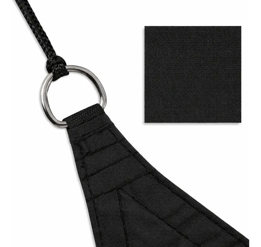 Malla sombra toldo cuadrada 3x4m exterior jardín negro