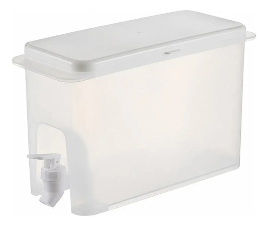 Dispensador de líquidos 3,5l con tapa ideal jugos bebidas blanco
