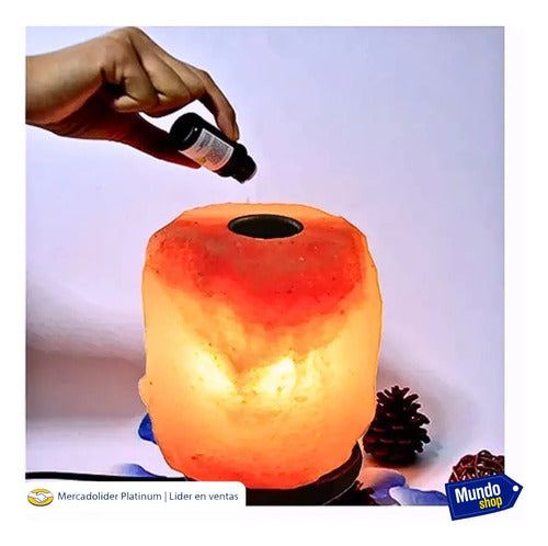Lámparas De Sal Del Himalaya Aroma Esencia De Regalo. Naranja