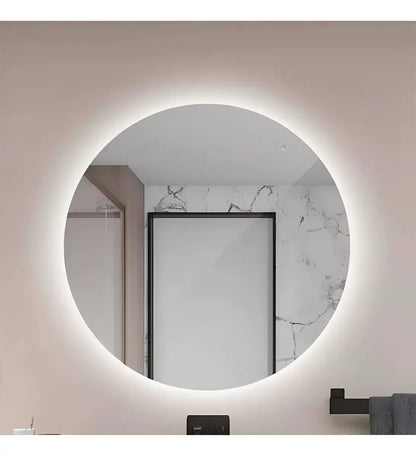 Espejo redondo con luz LED sin marco 80cm diametro tactil