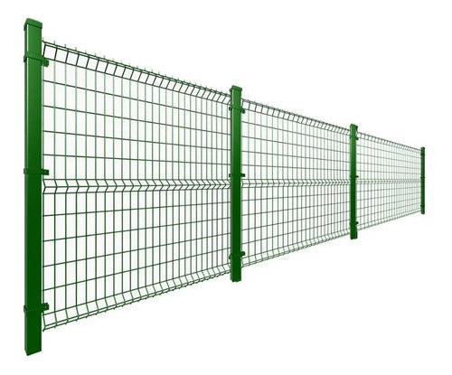 Cercos Perimetrales Reja Panel Pre Fabricadas Seguridad Verde