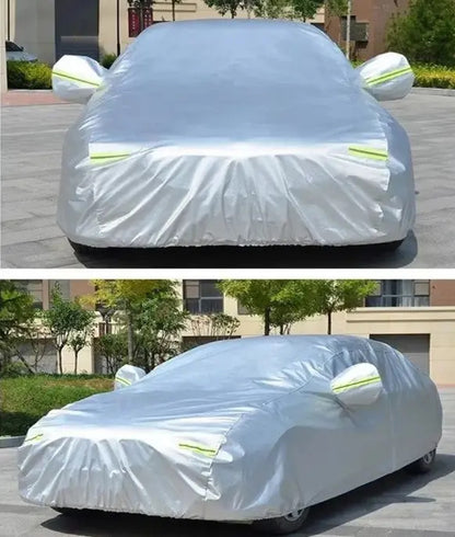 Lona funda cubre auto impermeable de aluminio 4.8x1.8x1.5m plateado