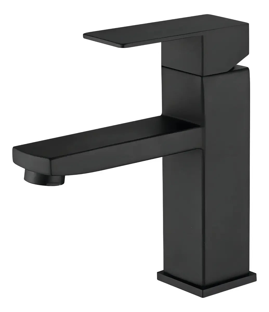 Canilla Hommy 18cm monocomando mezcladora para baño metal negro