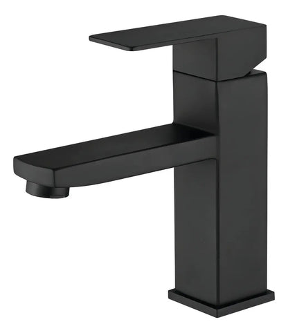 Canilla Hommy 18cm monocomando mezcladora para baño metal negro