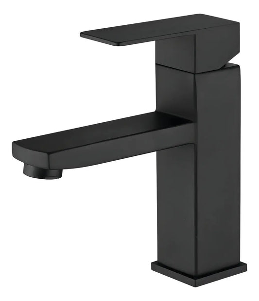 Canilla Hommy 18cm monocomando mezcladora para baño metal negro