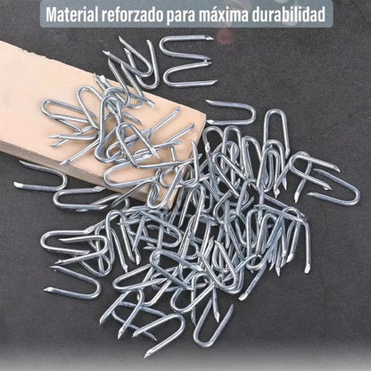 Clavo Grampa Para Tejido - Galvanizados En U Resistente 0 Mm