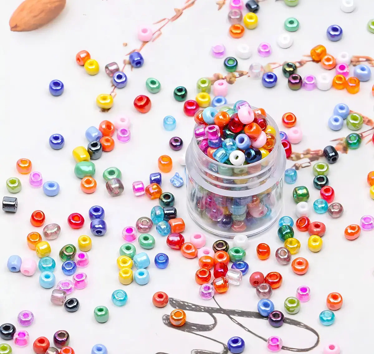 Kit de armado de pulseras Piccoly 1000 piezas con dijes y hilos