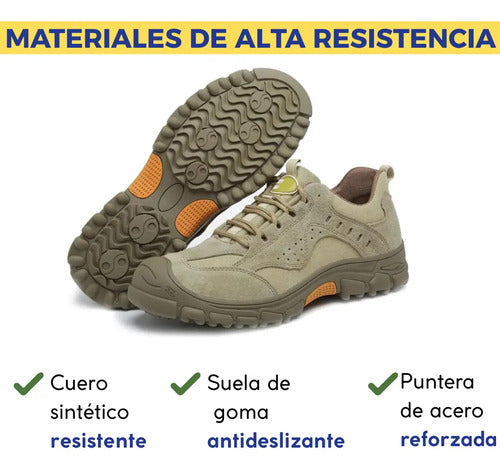 Calzado De Trabajo Seguridad Punta Reforzada Estilo Casual
