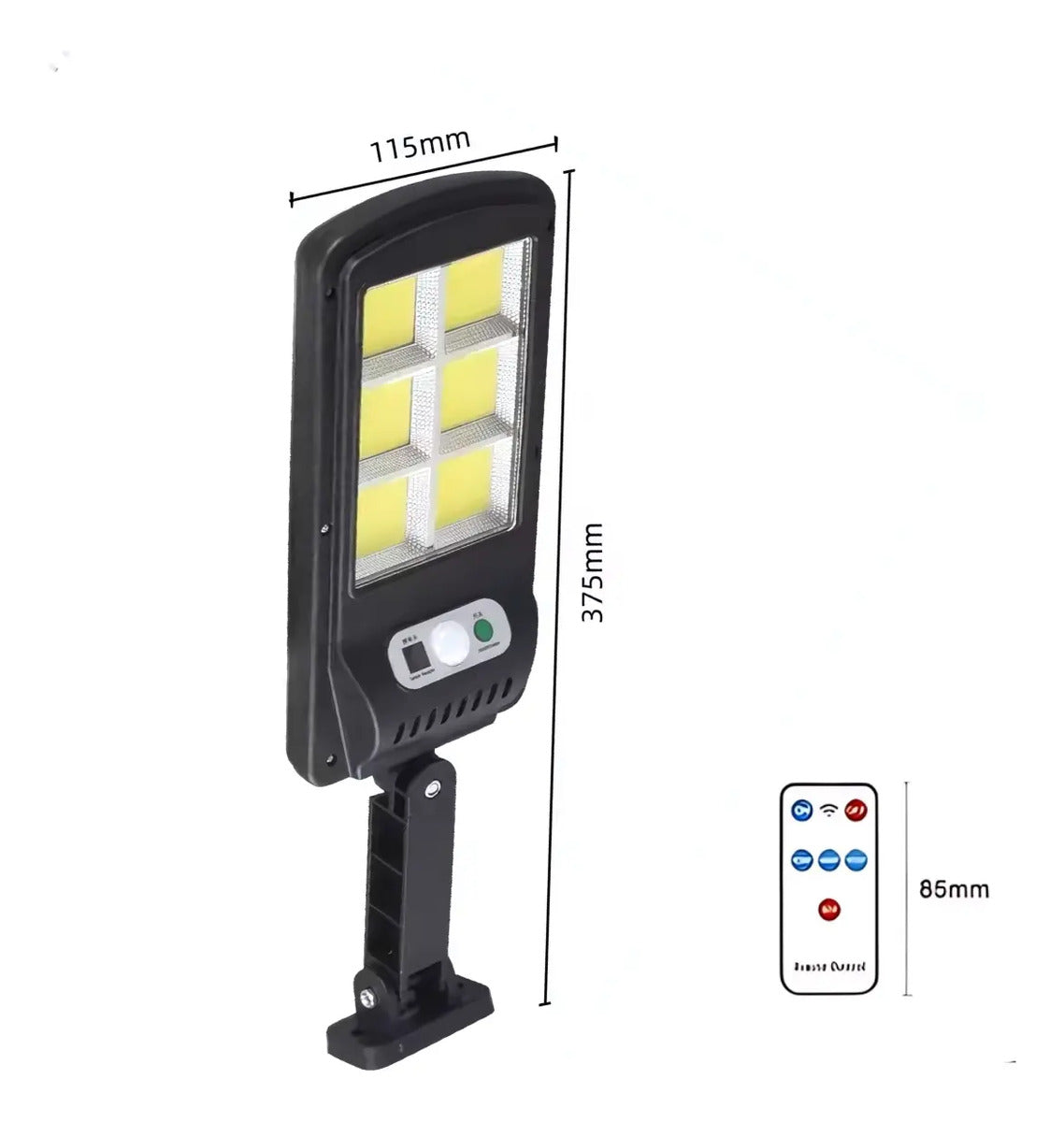 Lámpara COB de pared LED sensor de movimiento y solar
