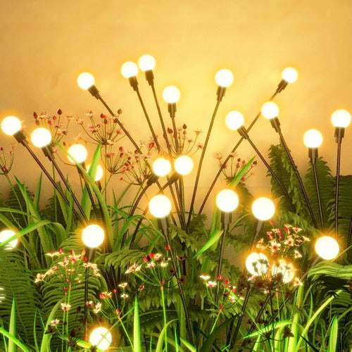 Ramo Luces Solares 32 Cabezales Luciérnaga Impermeables