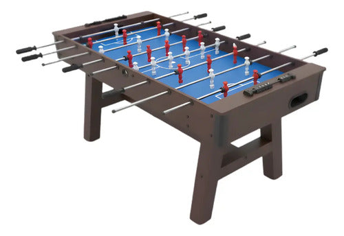 Futbolito Metegol De Madera C/accesorios Resistente Semipro Negro