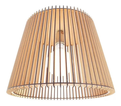 Lamparas De Techo Luminaria Madera 40cm. Buena Calidad Madera