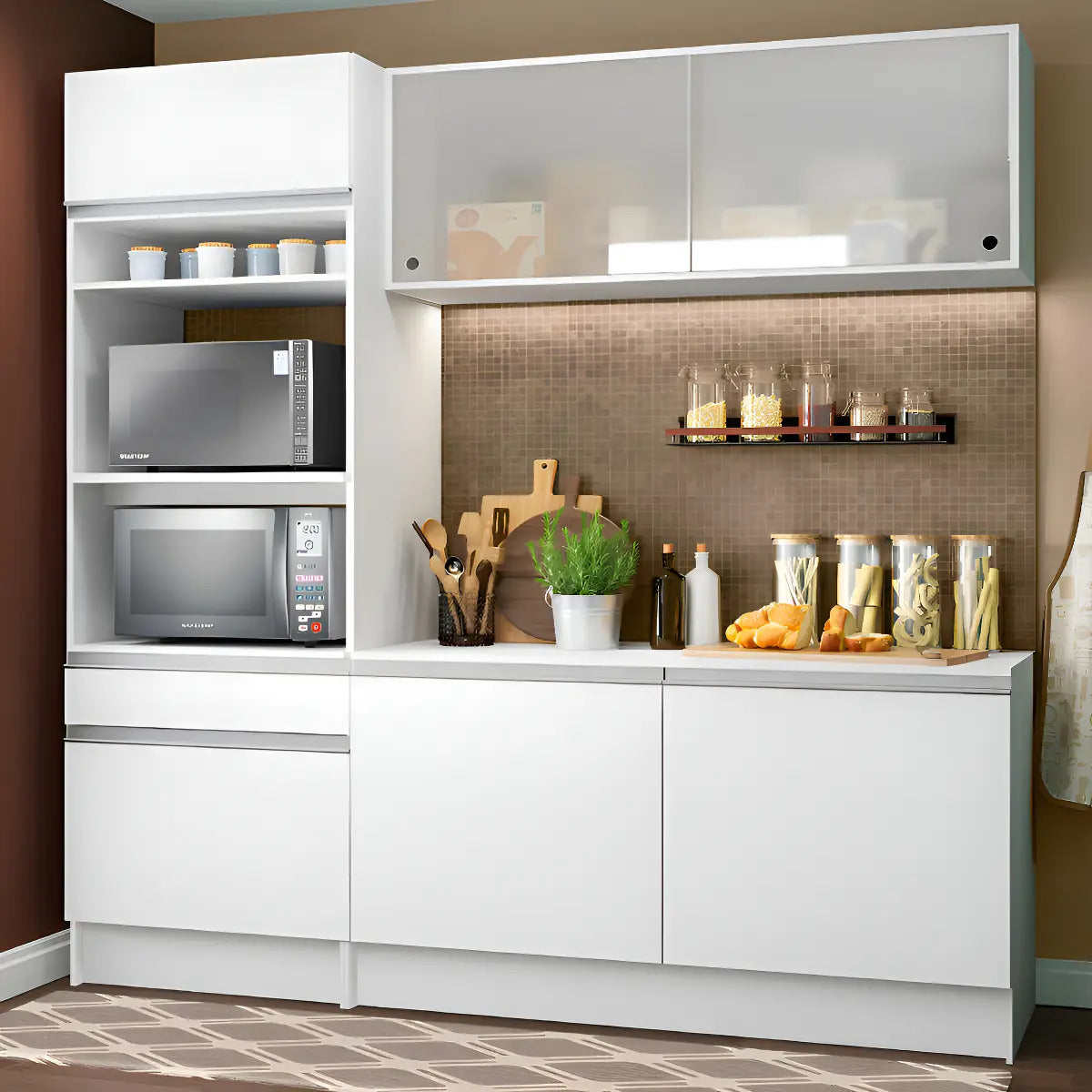 Mueble cocina bajo mesada kit aéreo alacena aparador