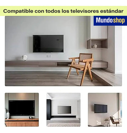 Soporte Movil Tv De 14 42 Pulgadas + Precintos + Hdmi Negro