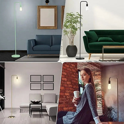 Lámpara de pie moderna nordica metal retro 1.5 metros