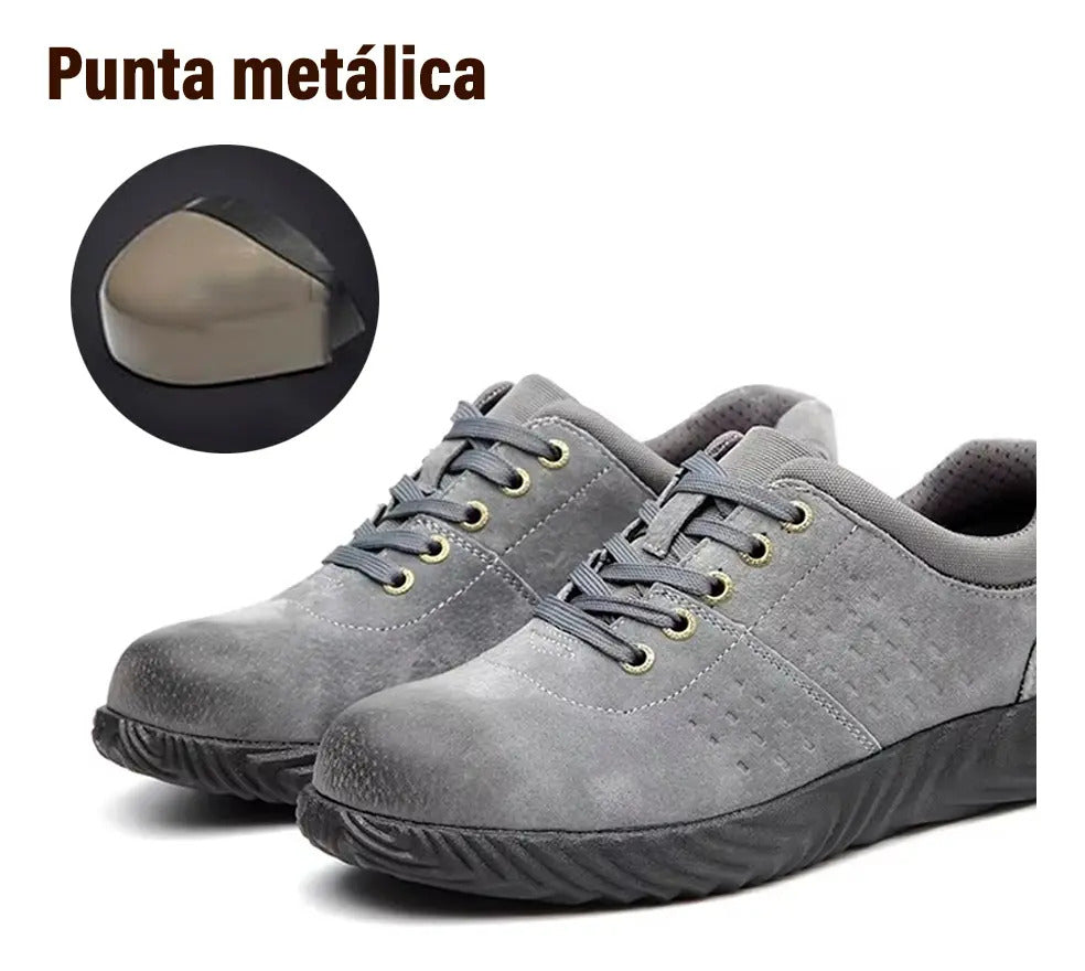 Zapatos de seguridad casual con punta de acero antideslizante