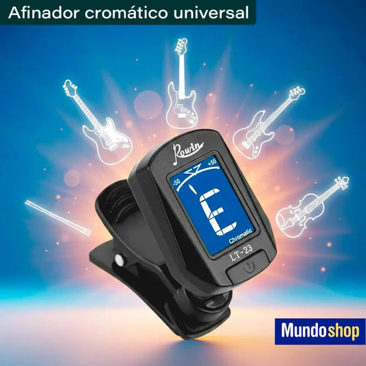 Afinador digital para guitarra tipo clip musica