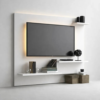 Panel rack TV Filadelfia nordico 42 pulgadas madera