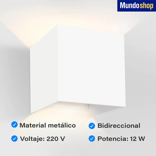 Aplique Bidireccional Pared Exterior Led Jardin Calidad