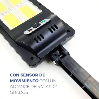Foco reflector LED solar sensor de movimiento seguridad