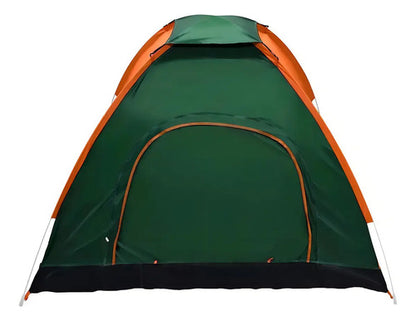 Carpa Camping Iglu De 3-4 Personas Con Mosquitero 1,50m X 2m Naranja