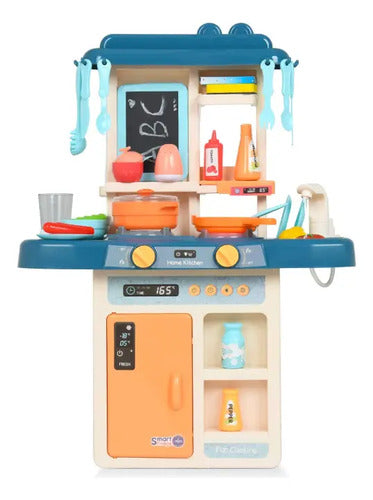 Cocina De Juguete 2 En 1 Sonido Y Accesorios Didáctica 36pza Verde Claro