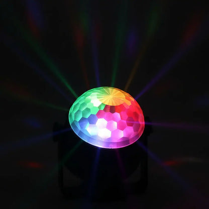 Lampara disco colores rotacion + control luces fiesta pro