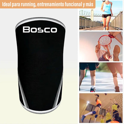 Rodillera deportiva de neopreno Bosco negro crossfit gym talle m