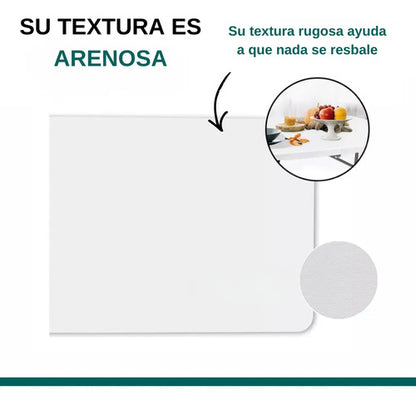 Mesa Plegable Tipo Valija Portable Plástica 180cm Blanca Blanco