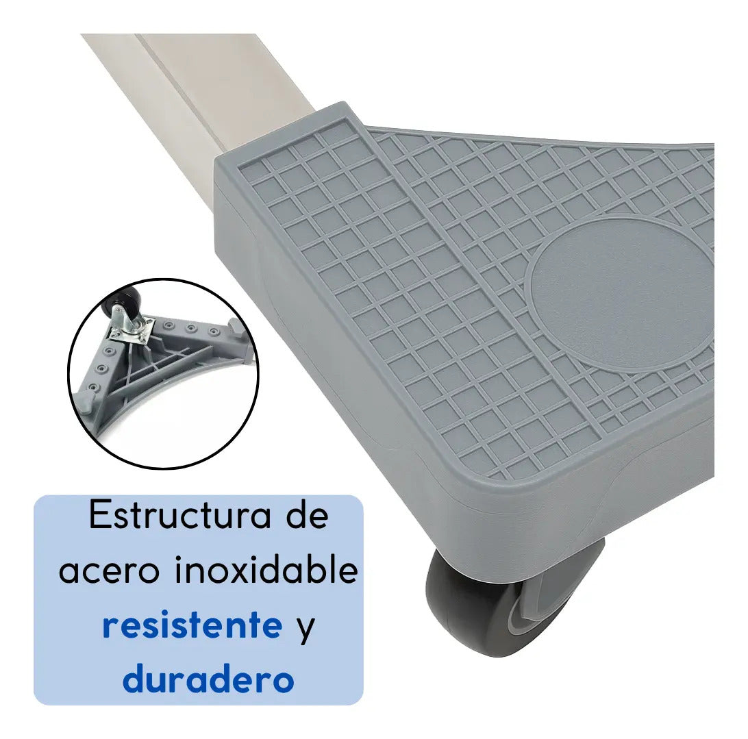 Base móvil ajustable con rueda para electrodomésticos