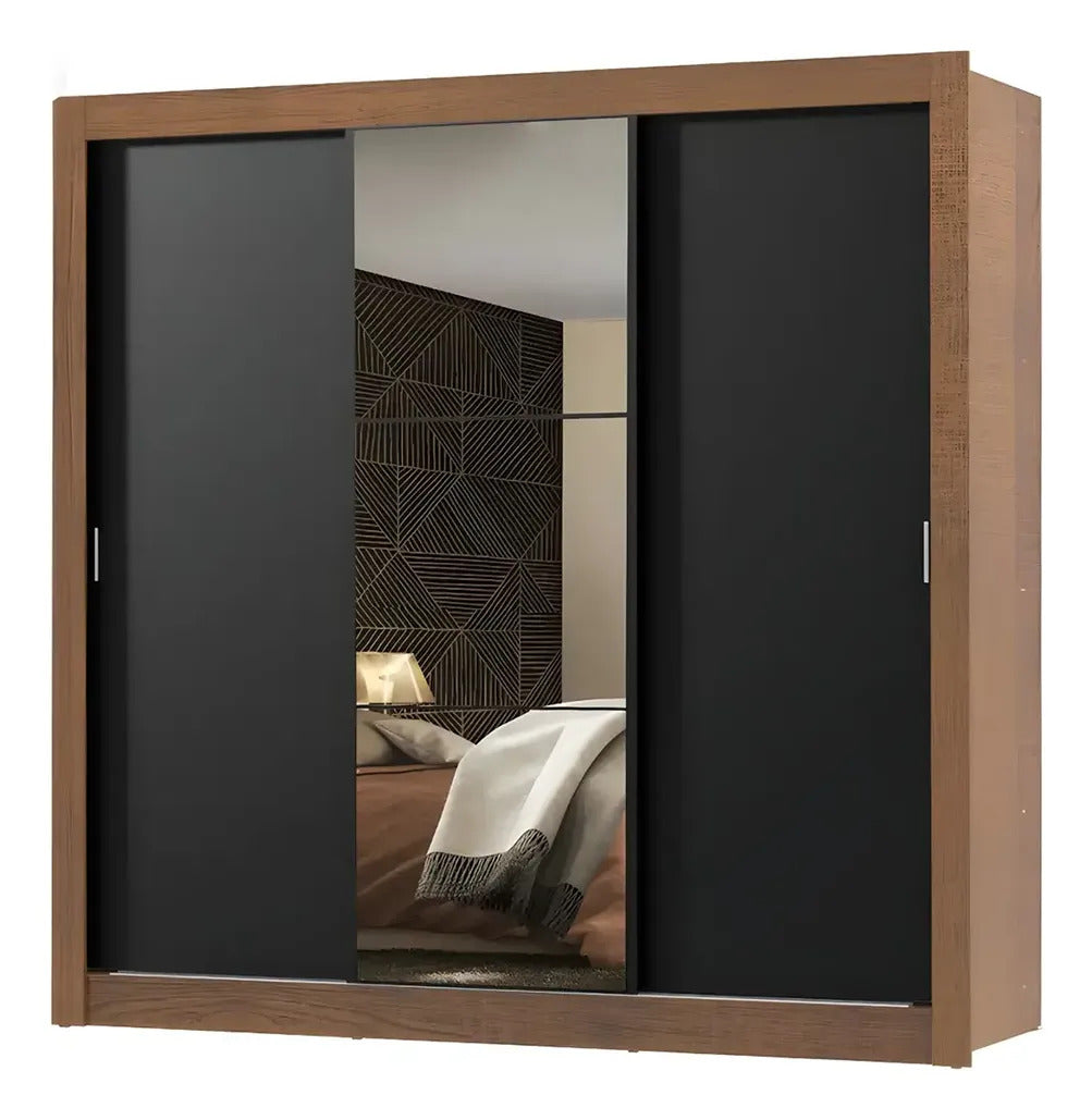 Ropero placard 3 puertas corredizas 1 espejo