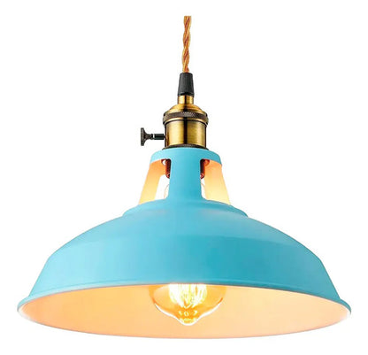 Lampara Colgante De Techo Metal Nordica Blanco Negro Luz