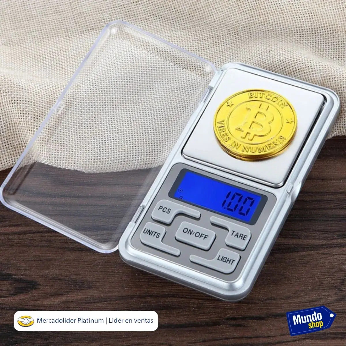 Balanza digital de precisión 0,01g hasta 200g de bolsillo