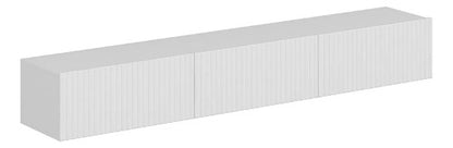 Rack Tv Modular 43 Pulgadas Estilo Minimalista 3 Puertas Blanco
