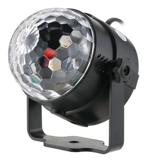 Lampara disco colores rotacion + control luces fiesta pro