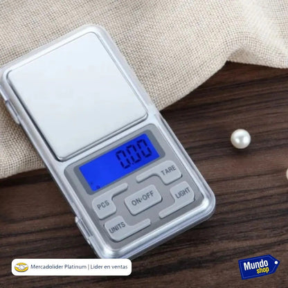 Balanza digital de precisión 0,01g hasta 200g de bolsillo